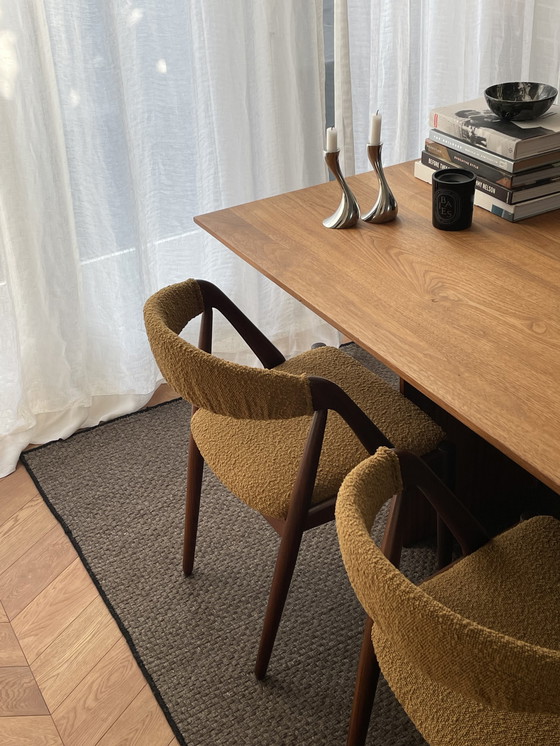 Image 1 of 6x Kai Kristiansen boucle chairs model 31