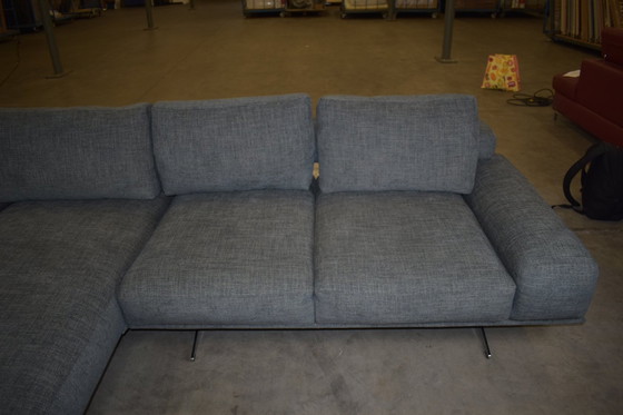 Image 1 of Ewald Schillig fabric sofa with electric seat depth adjustment