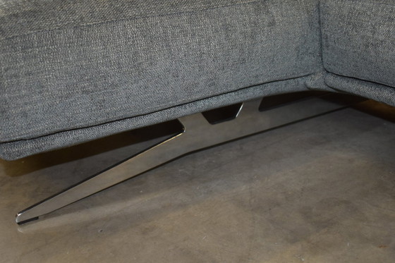 Image 1 of Ewald Schillig fabric sofa with electric seat depth adjustment