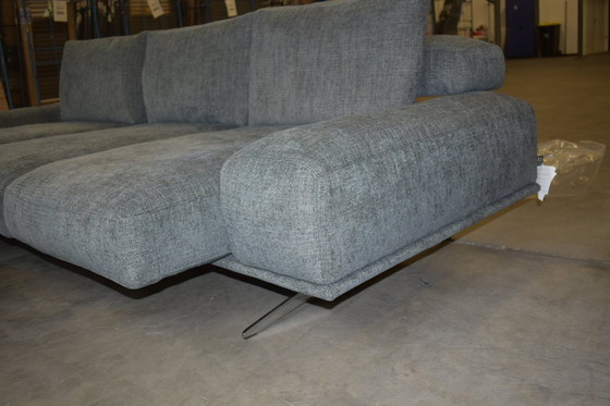 Image 1 of Ewald Schillig fabric sofa with electric seat depth adjustment