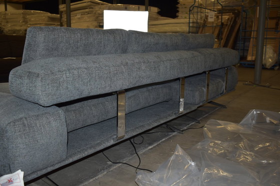 Image 1 of Ewald Schillig fabric sofa with electric seat depth adjustment