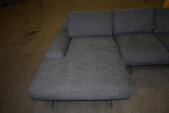 Image 1 of Ewald Schillig fabric sofa with electric seat depth adjustment