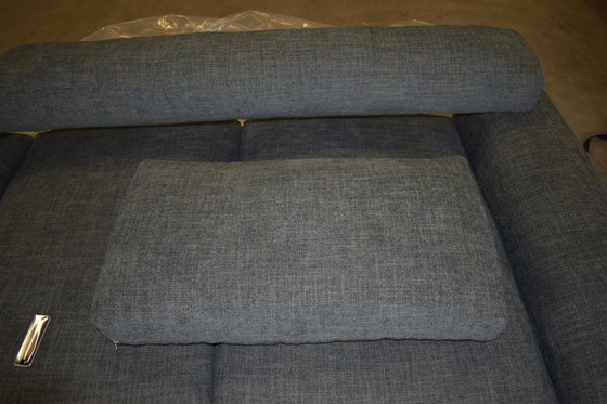 Image 1 of Ewald Schillig fabric sofa with electric seat depth adjustment