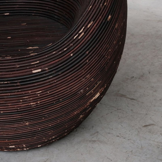 Image 1 of Par de sillones de ratán de mediados de siglo de Gabriella Crespi, Italia, década de 1960