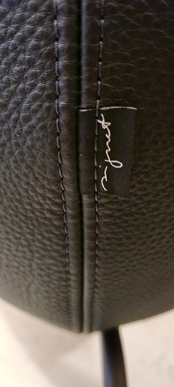 Image 1 of Signet Lenni designer/club chair leather black