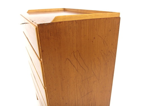 Image 1 of Scandinavian "Tallboy" chest of drawers in mahogany, Axel Larsson, Bodafors, Sweden, 1960