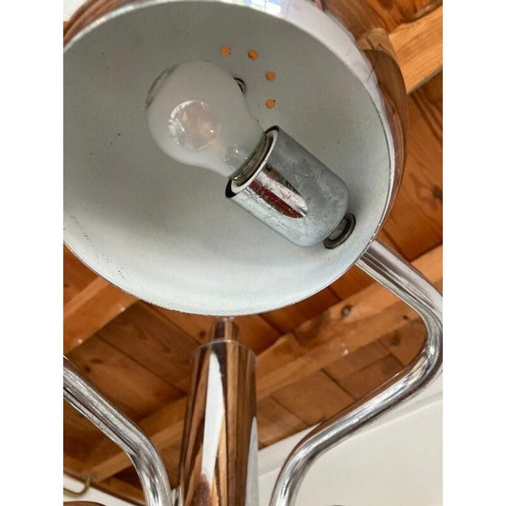 Image 1 of Lampadario vintage in metallo cromato, 1960