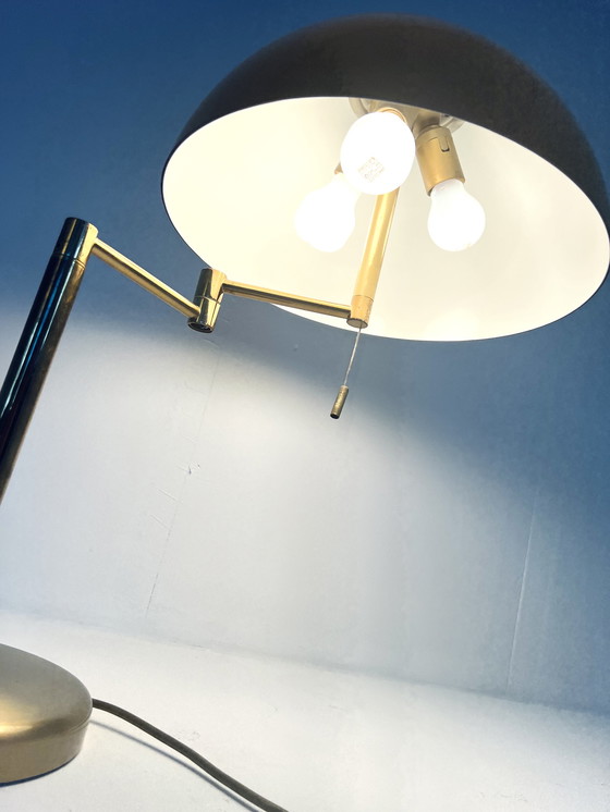 Image 1 of Brass mushroom table lamp