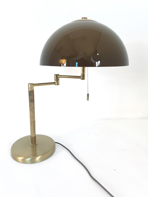 Image 1 of Brass mushroom table lamp