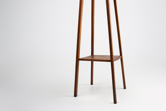 Image 1 of Consola o pie de establo Art Déco francés en madera de roble, ca. 1920