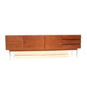 Grande credenza vintage in palissandro realizzata negli anni '60