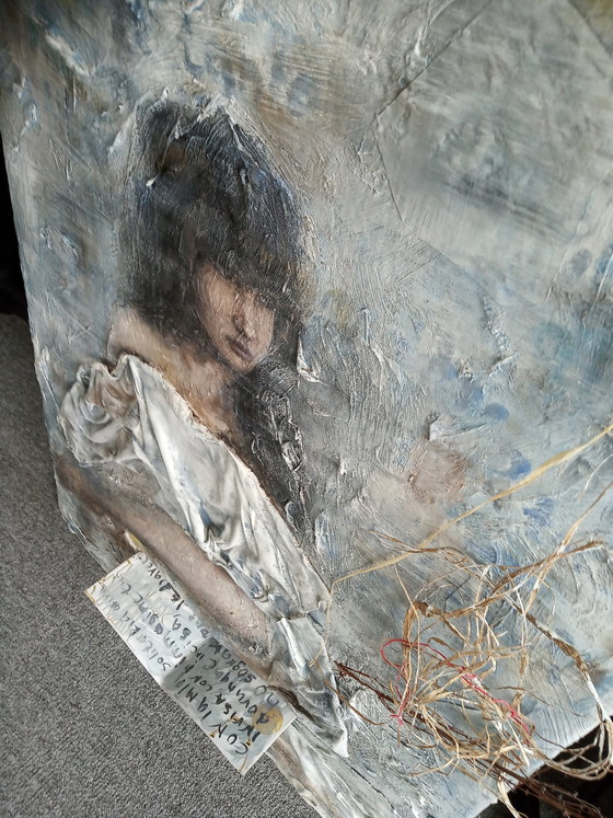 Image 1 of Daniele Wile - Mixed Media 3D Painting For Interior - The Book