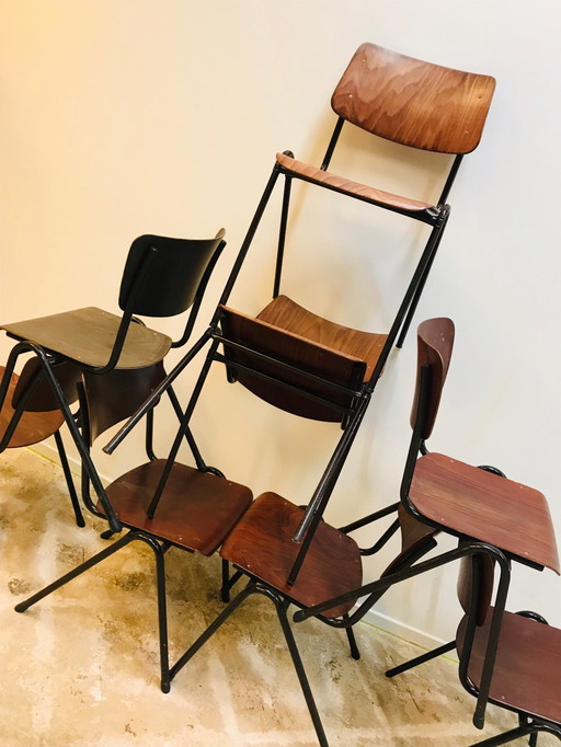 Galvanitas school chairs from the 60s