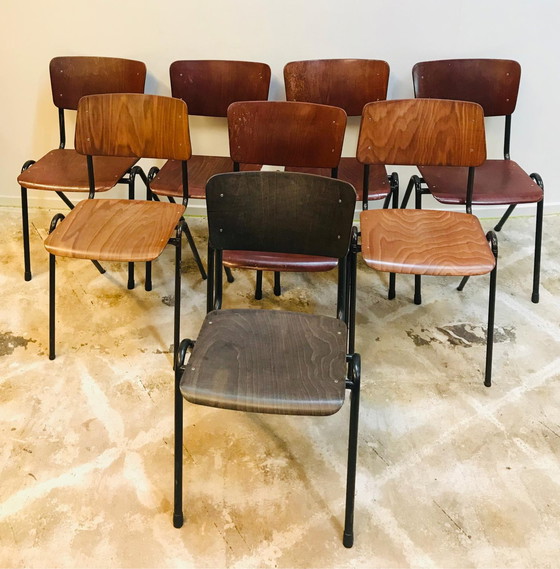 Image 1 of Galvanitas school chairs from the 60s