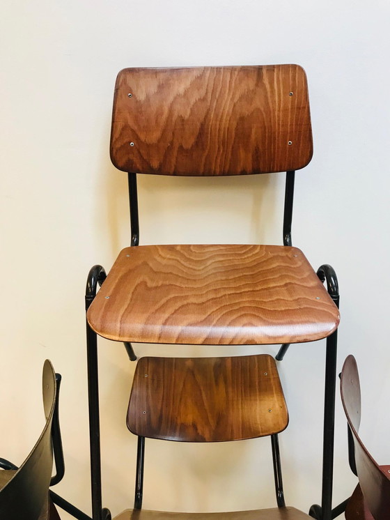 Image 1 of Galvanitas school chairs from the 60s