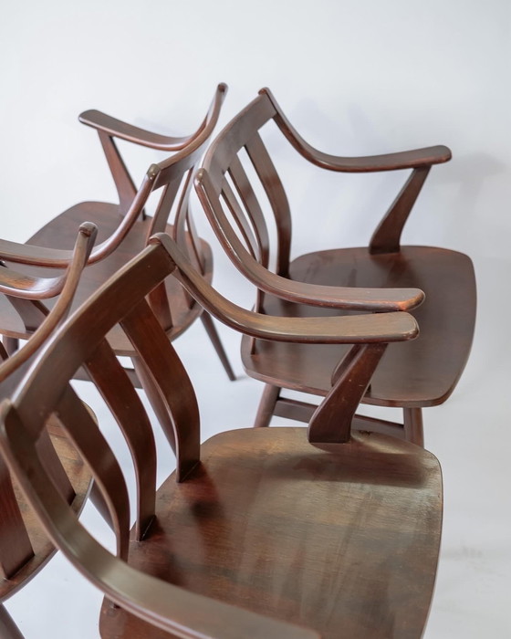 Image 1 of 4x Large Landeweer dining room chairs