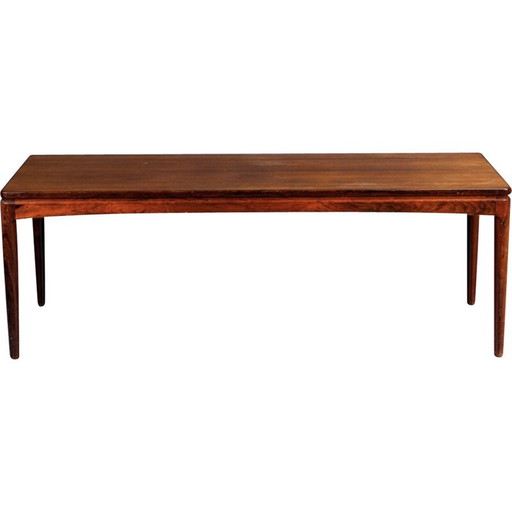 Vintage rosewood and black formica coffee table by Ole Wanscher for Frandsen et fils, Denmark 1960