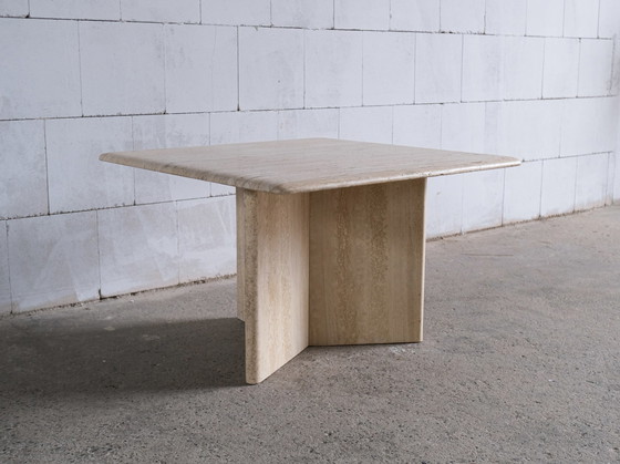 Image 1 of Vintage Travertin table