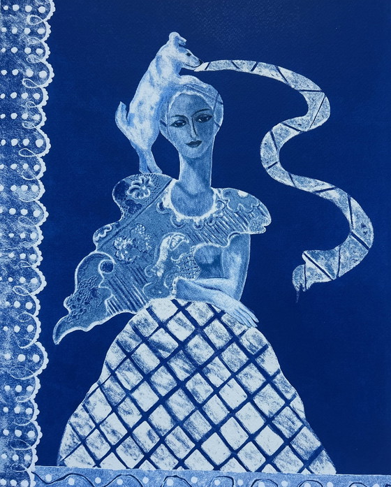Image 1 of Serigrafia Cecile de Bruijn - L'amour blu