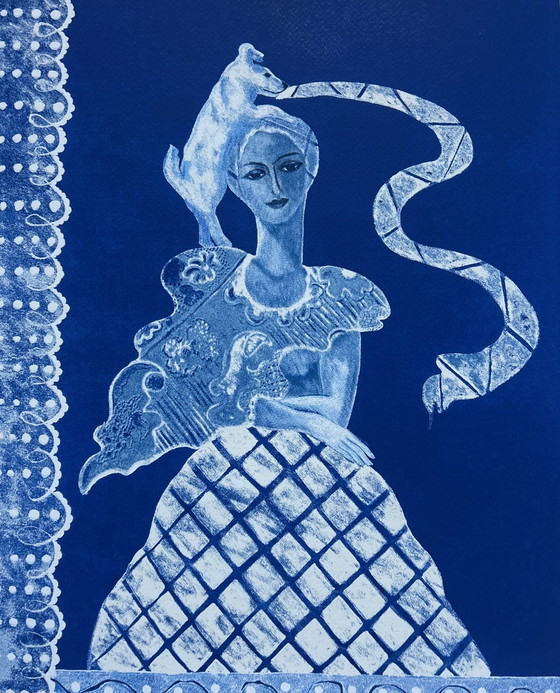 Image 1 of Serigrafia Cecile de Bruijn - L'amour blu