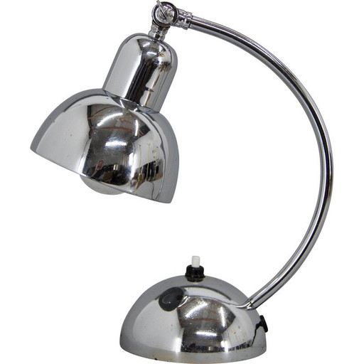 Lampada da tavolo vintage Art Déco con paralume regolabile, anni '30