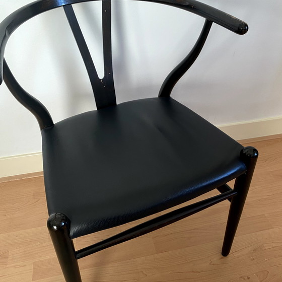 Image 1 of 4x Carl Hansen & Son Ch24 Wishbone Chair Upholstered