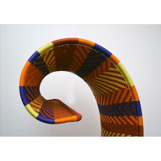 Image 1 of Trono vintage Afrika in metallo e polietilene intrecciato, 2000