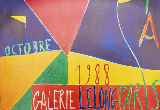 Image 1 of Nicola De Maria - Manifesto della mostra 1988