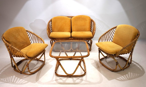 Rattan set, 1960