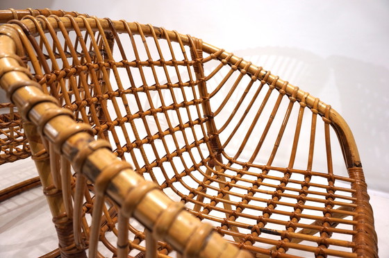 Image 1 of Tito Agnoli Rattan Set For Bonacina, 1960