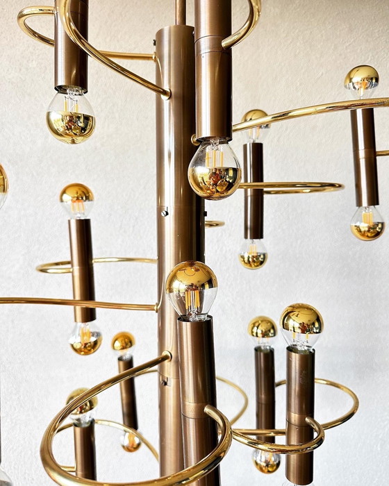 Image 1 of Lampada a sospensione a spirale vintage