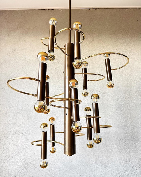 Image 1 of Lampada a sospensione a spirale vintage