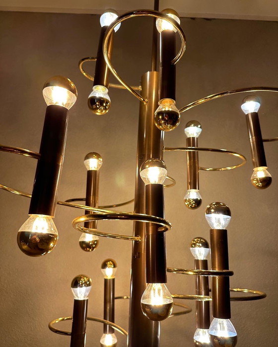 Image 1 of Lampada a sospensione a spirale vintage