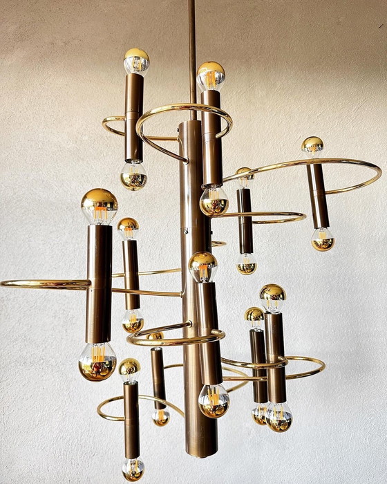 Image 1 of Lampada a sospensione a spirale vintage