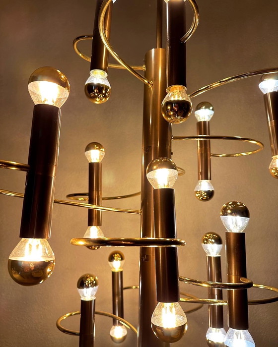 Image 1 of Lampada a sospensione a spirale vintage