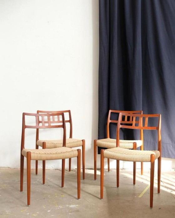 Image 1 of 4x  N.O. Moller 79 chairs