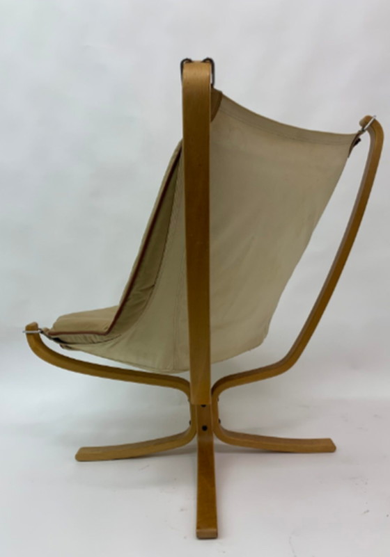 Image 1 of Falcon Leather Lounge Chair by Sigurd Ressel for Vatne Møbler, 1970s