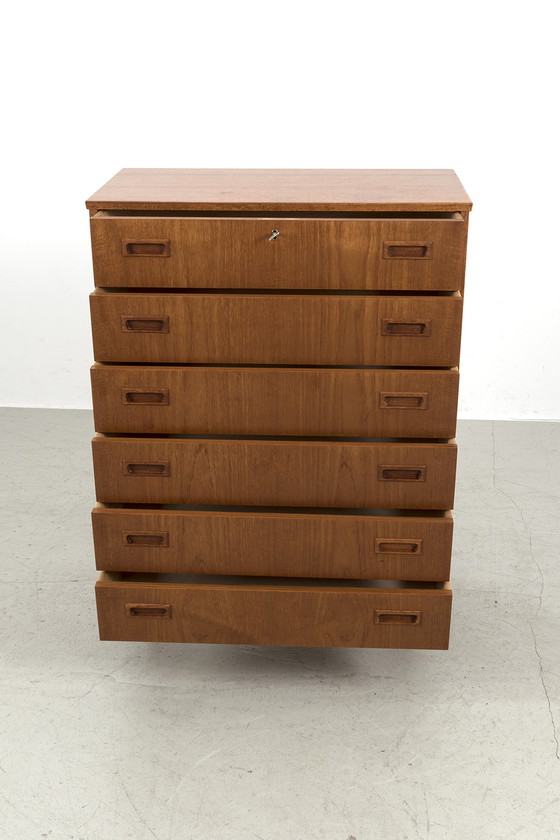 Image 1 of High vintage chest of drawers