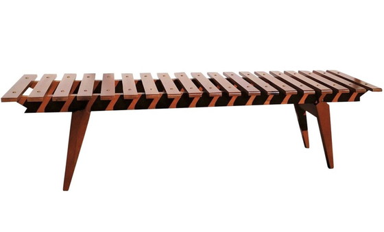 Image 1 of Grande panca italiana in teak di metà secolo degli anni '50