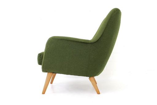 Knoll Mid Century Lounge Chair / Fauteuil, laine vierge