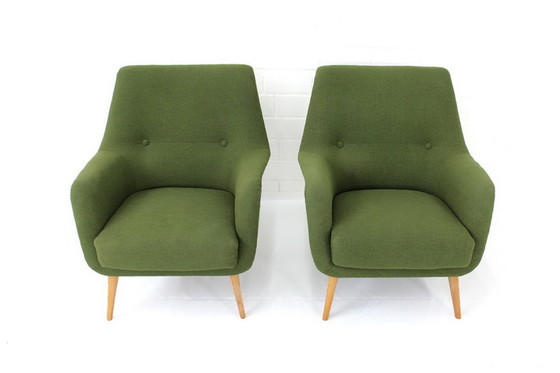 Image 1 of Knoll Mid Century Lounge Chair / Fauteuil, laine vierge