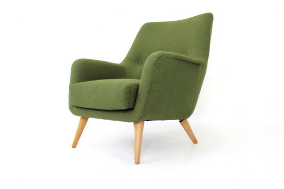 Image 1 of Knoll Mid Century Lounge Chair / Fauteuil, laine vierge