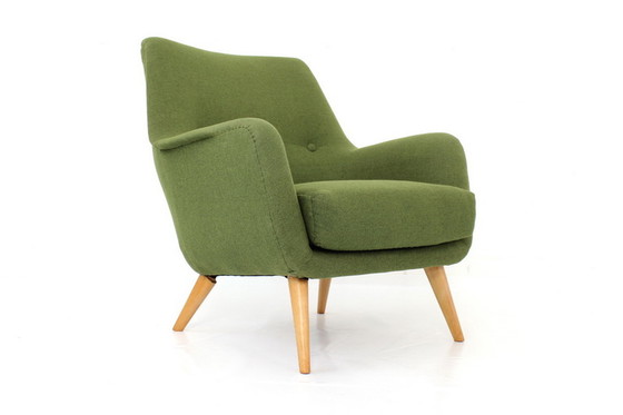 Image 1 of Knoll Mid Century Lounge Chair / Fauteuil, laine vierge