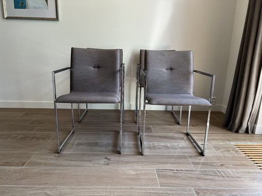 4x Arco Frame Dining Chairs