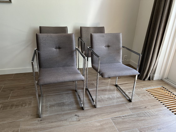 Image 1 of 4x Arco Frame Dining Chairs