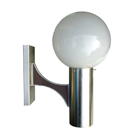 Image 1 of Vintage opal glass wall lamp by Sciolari, Italy 1970