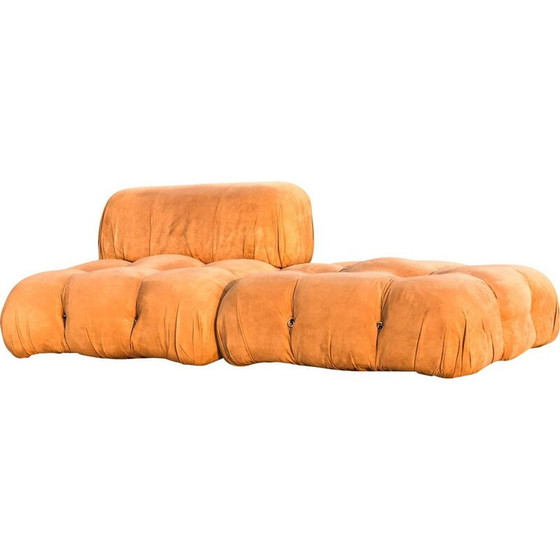Image 1 of Vintage Tobacco Alcantara Modular Camaleonda Living Room Set by Mario Bellini for B&B Italia, 1972