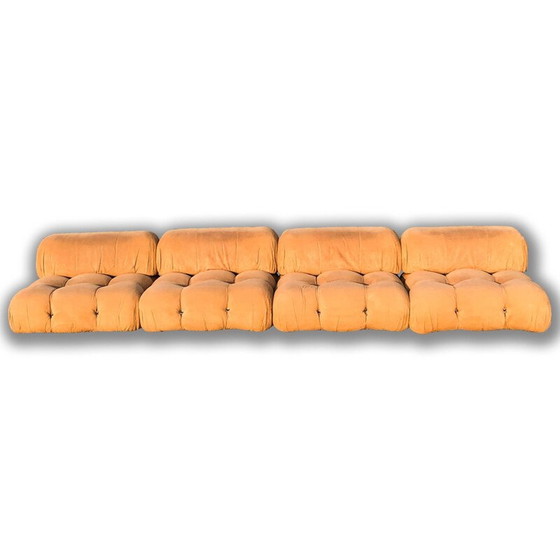 Image 1 of Vintage Tobacco Alcantara Modular Camaleonda Living Room Set by Mario Bellini for B&B Italia, 1972