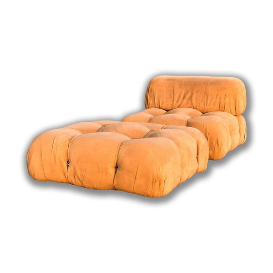 Image 1 of Vintage Tobacco Alcantara Modular Camaleonda Living Room Set by Mario Bellini for B&B Italia, 1972