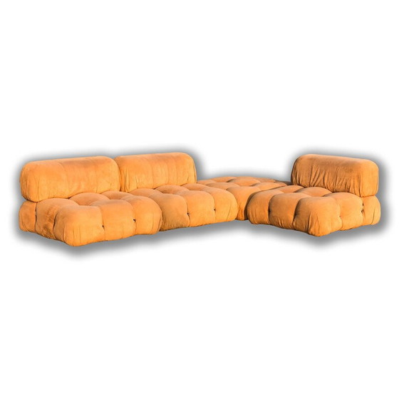 Image 1 of Vintage Tobacco Alcantara Modular Camaleonda Living Room Set by Mario Bellini for B&B Italia, 1972
